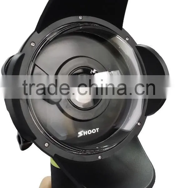 SHOOT New GoPro Waterproof Diving Dome Port With Lens Hood for GoPro Hero 3+/4 photo-2
