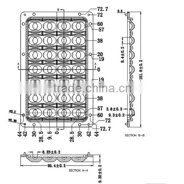 28 Led Pcb With 28w Optical Lens for Streetlight Gas Station photo-5