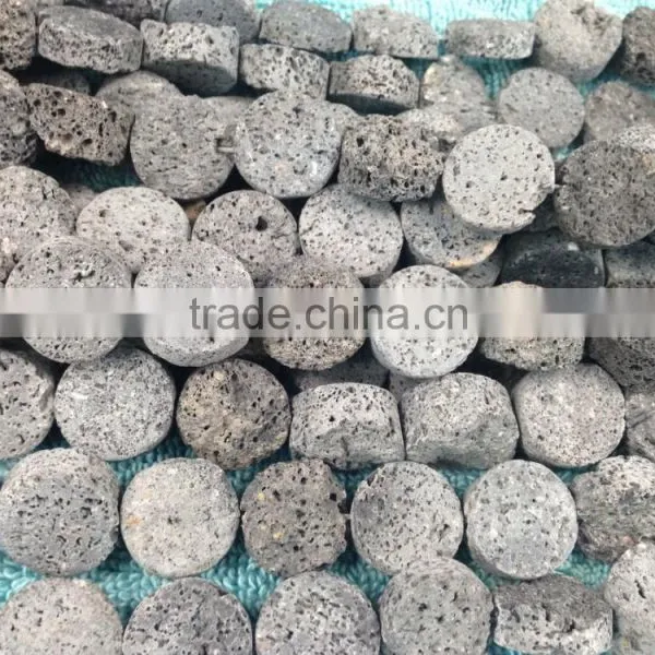 Natural Color Fluorite Rough Coins Beads photo-2