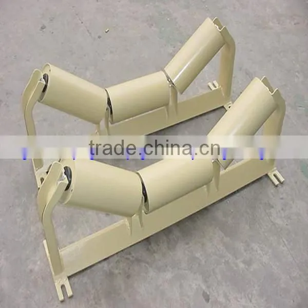 35deg Support roller bracket,conveyor-idler bracket,three rollers supported brackets