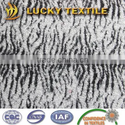 Tiger Pattern Knit Wool Jacquard Fabric for Fashion Jacket