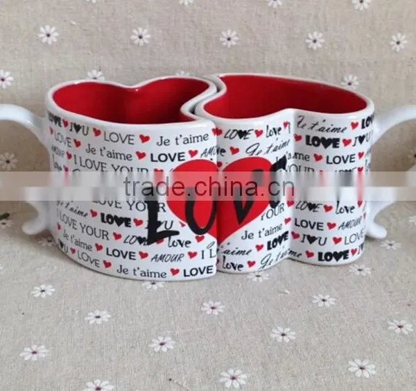 Popular Sale CHEL KLEIN Ceramic Mug With Heart-shaped and LOVE photo-4