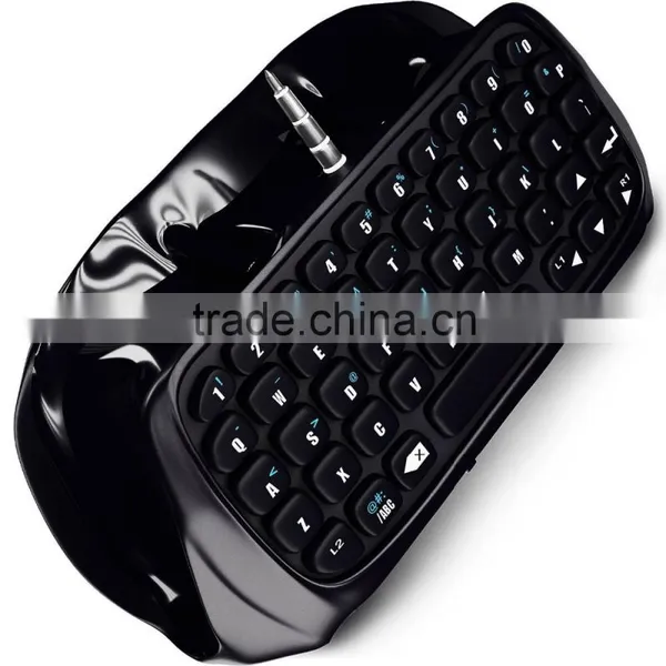 Propshiping Black Bluetooth Mini Wireless Chatpad Message Keyboard for Sony Playstation 4 PS4 Controller Gmaepad photo-6