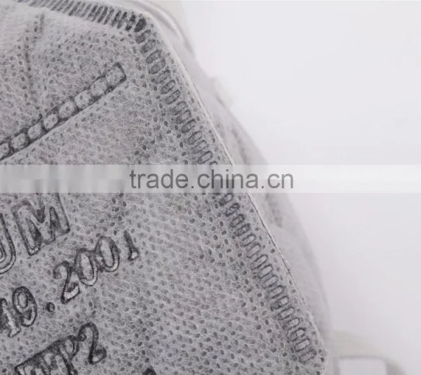 Activated Carbon Dust Masks N95 Vertical Folding Nonwoven Valved Dust Mask PM2.5 photo-5