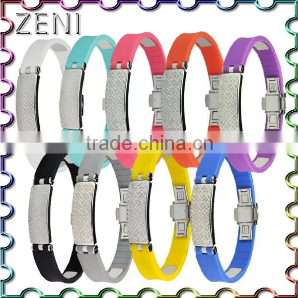 2016 Popular Magnetic Health Care Silicone Bracelet photo-6