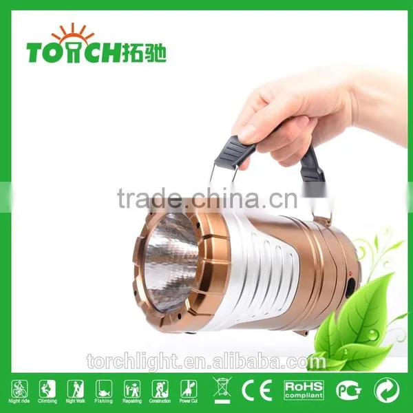 Outdoor Camping LED Lantern Lights 16+1 Fashion Golden Color Design Super Bright LED Tent Light Plastic Flashlight Portable Lamp photo-3