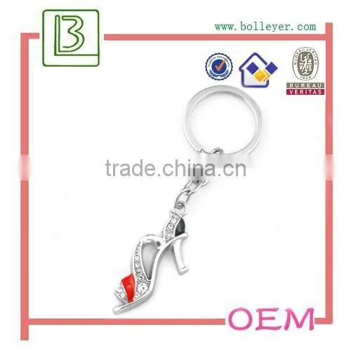 Fashion Blue and Pink Enamel Shoe Keychain for Women Gift photo-3