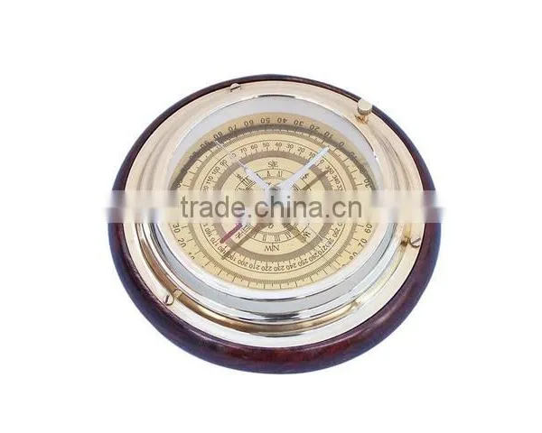 Nautical Solid Brass Large Directional Desktop Compass 13436 photo-2