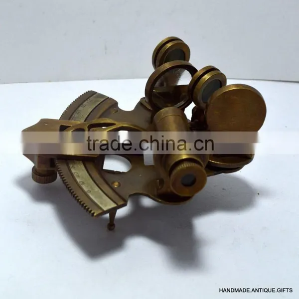 Brass Handmade Vintage Sextant - 3 Inch Sextant - Promotional Gift Sextant 1032 photo-3
