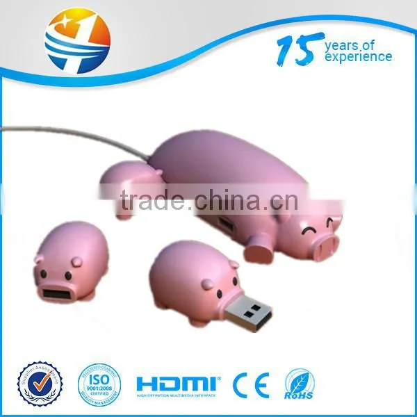 Usb 4 Port Hub Fashionable Custom Logo Usb 2.0 Combo Colorful 4 Port Usb Hub photo-2