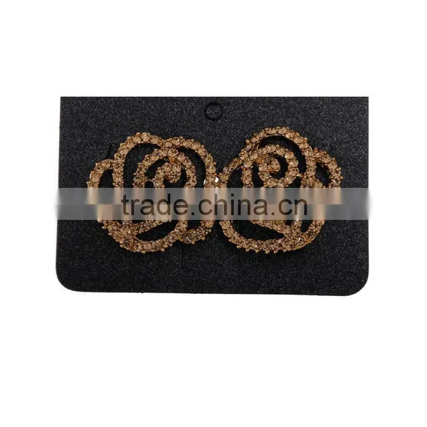 2014 Fashion Flower Shaped Hanging Diamante Earrings