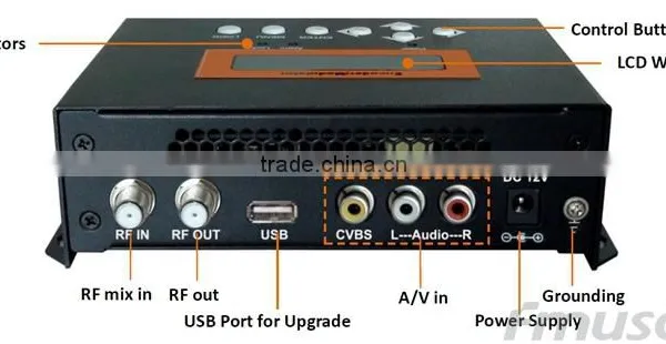 FUTV4622A DVB-T MPEG-4 AVC/H.264 SD Encoder Modulator (Tuner,CVBS/RCA In; RF Out) With USB Upgrade for Home Use photo-3