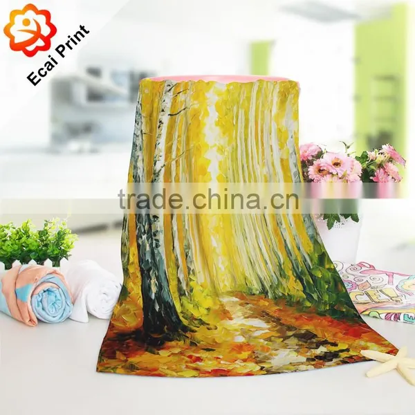 Newest Good Color Fastness Customize Dye Printed Hotel Towel photo-3