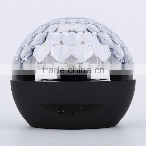 Mini Digital Bluetooth Speaker With 3 Colors Led Light photo-2