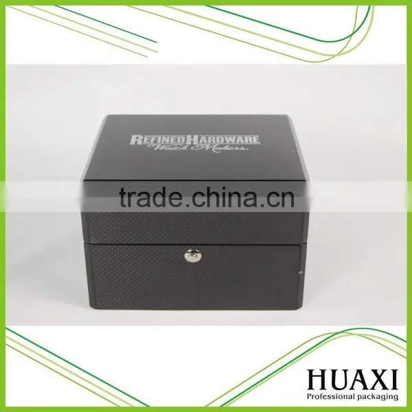 Luxury High Quality Carbon Fiber Watch Box With Button Lock photo-2
