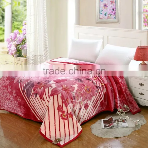 100% Polyester Cartoon Printed Microfiber Coral Fleece Baby Blanket