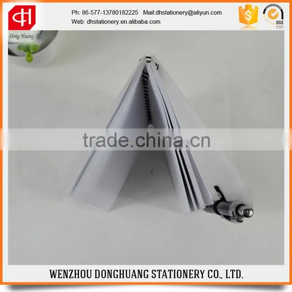 2015 PP Notebook/hot Sale Notebook/ PP Spiral Notepad With a Pen Quality Choice