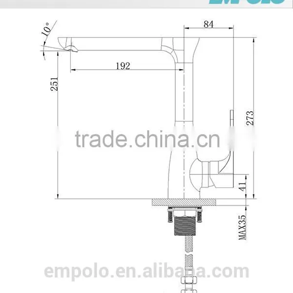 Empolo Brand Modern Brass Kitchen Faucet 83 2101 photo-2