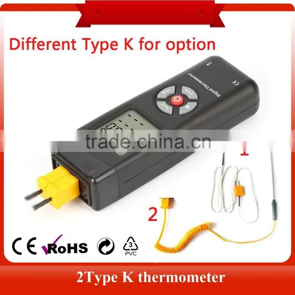 Digital LCD Type K Thermometer Temperature Dual Input Pro Thermocouple Probe Detector Sensor Reader Meter photo-4