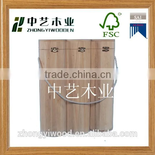 Trade Assurance Economical Pine Wooden Wine Packaging Boxes for Wine Bottles photo-2
