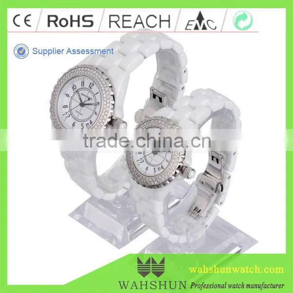 Luxury White Ceramic Watches With Ceramic Watch Band