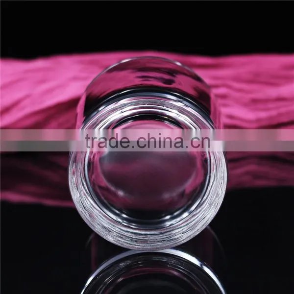 80*90 Round Wholesale Luxury Clear Scented Candle Glass Jar photo-2