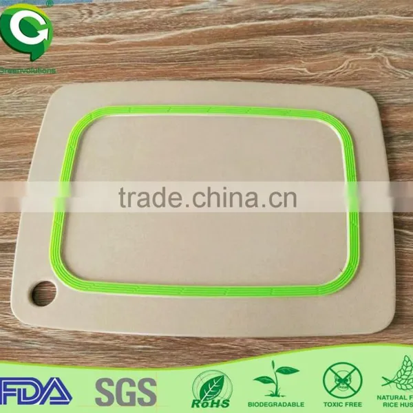 Rice Husk Fiber Bamboo Color Coding Chopping Board photo-4