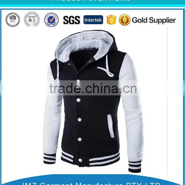 OEM Custom Men Sweater Button Placket Hoodies Street Wear photo-5