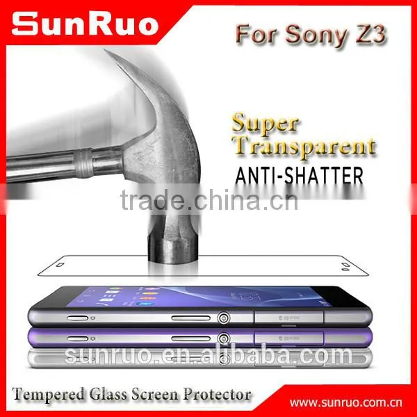 0.3MM Tempered Glass 2.5d Screen Protector for Sony z3 photo-2