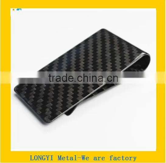 Custom Carbon Fiber Blank Metal Money Clip photo-4