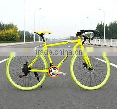 26-inch Road Bike 21 Speed High Carbon Steel Dual Disc Brakes Road Bike