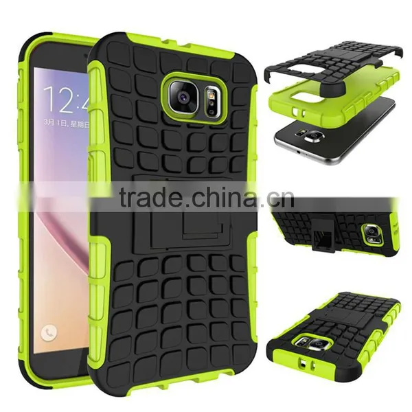 TPU+PC 2 in 1 Dual Layer Case With Kickstand Cover Case for Samsung Galaxy S7 Edge S7 Cell Phone Case photo-2