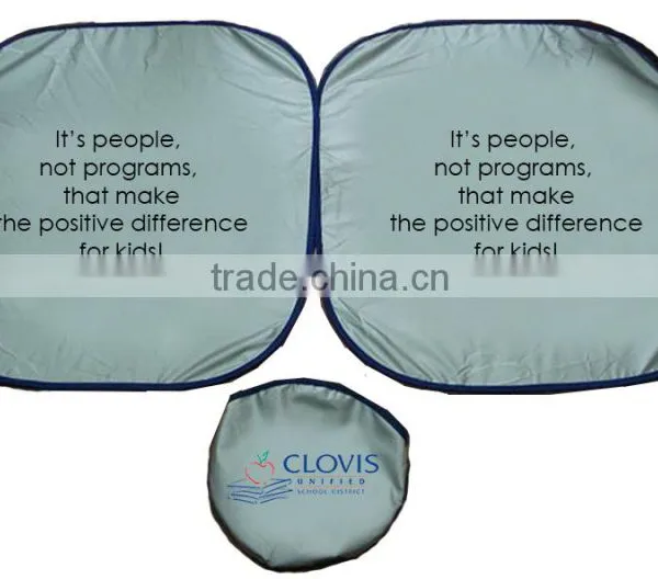 Customized Printing Logo on Car Front Sunshade/nylon/tyvek Front Sunshade photo-2