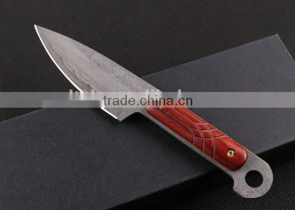 OEM Small Damascus Blanks Tactical Full Tang Knife photo-3