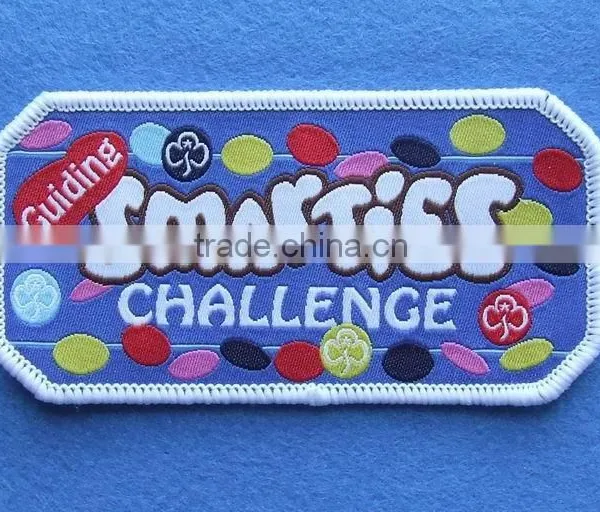 Factory Bulk Iron on Woven Badge