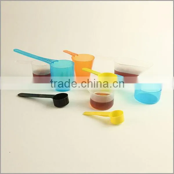 Deep Clear Round Plastic Disposable Scoops