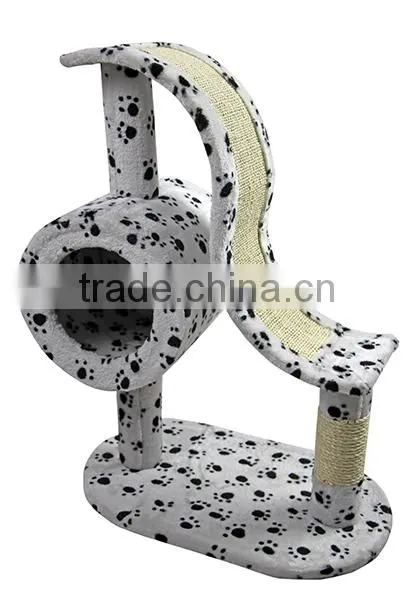BSCI Pet Factory Deluxe Cat Tree Tower Condo Scratcher Furniture Kitten House Hammock Cat Scratcher Grey Color photo-2
