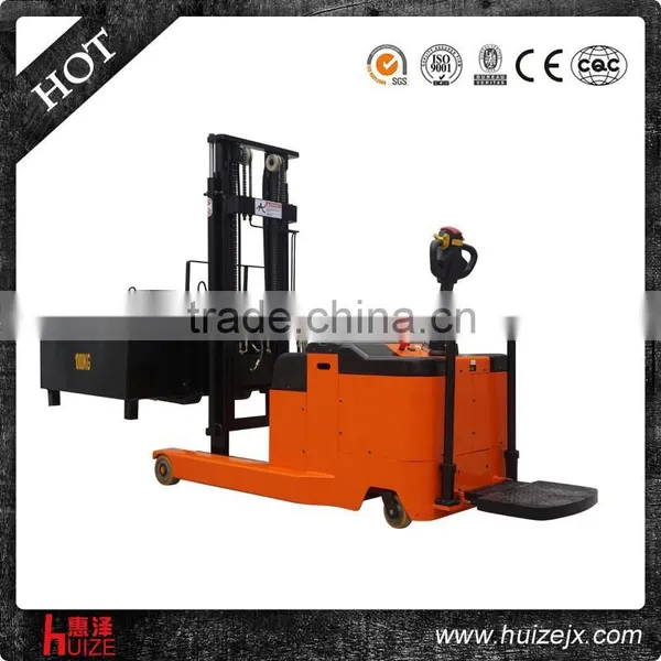 1.2T 4.5m Passed CE AC Battery Powered Standing New Material Handling Full Electric Reach Stacker for Sale