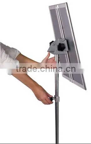 18 x 24 Poster Stand for Floor, Snap Open,Tilting, Adjustable Height - Chrome(FS-B-0199) photo-5
