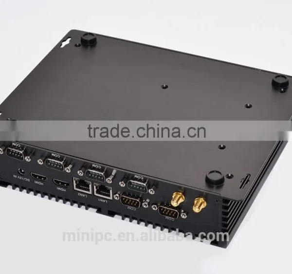 Industrial PC Fanless Design Mini Computer Mini PC Core i3 4010U With 6 RS232 Ports photo-6