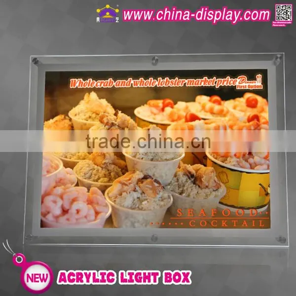Advertising Product Acrylic Menu Stand Kfc Fast Food Menu Light Box photo-4