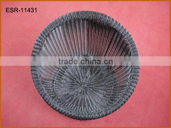 Pet Furniture All Weather Use Round Wicker Luxury Cat Bed For Sale photo-2