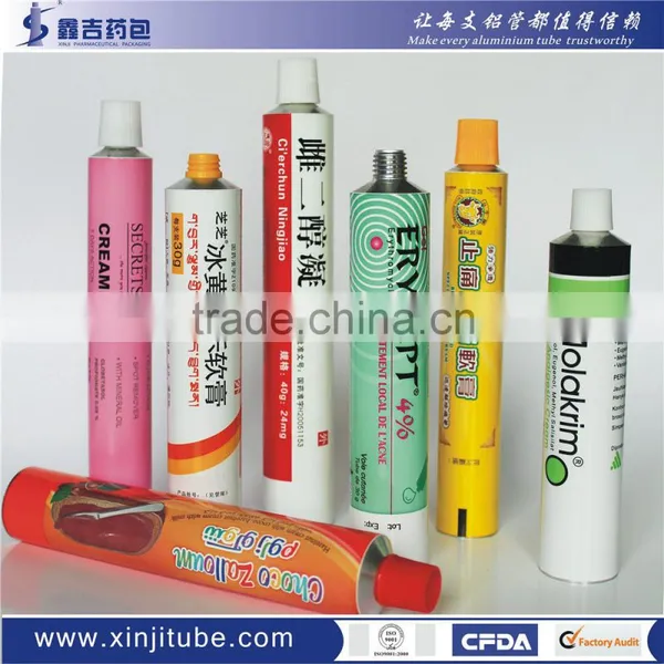 British Standard Aluminum Food Grade Packaging Tube