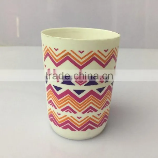 Stripe Printing Plastic Tooth Glass for Bathroom Accessory photo-2