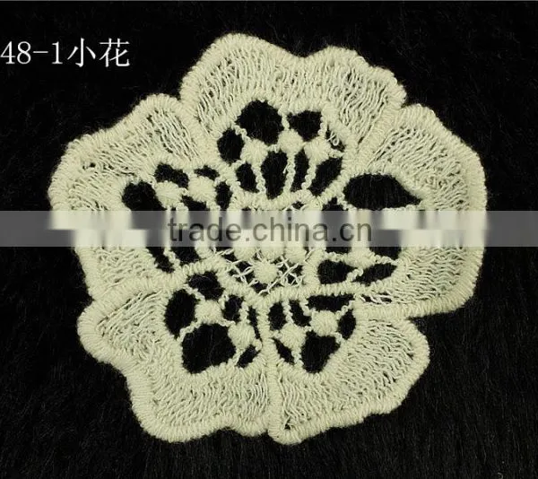 Embroidered Cotton Small Lace Collar photo-2