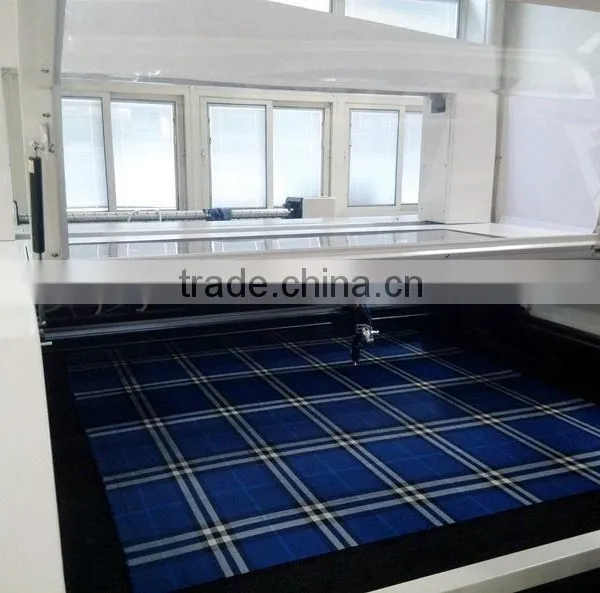 Vision Laser Cutting System for Patterned Fabrics Marker Matching