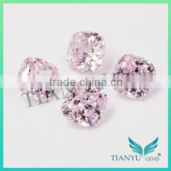 Wholesale Gems Heat Zircon Gemstones Jewelry Pink Square Cushion Cut American Material Loose Synthetic Cubic Zirconia Price photo-4