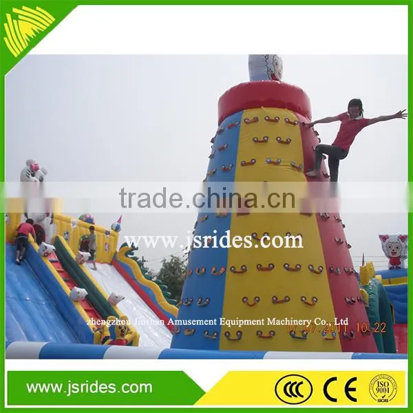 Professional Rental Large Inflatable Rock Climbing Slide Tobogan Inflable Jumping Trampoline photo-3