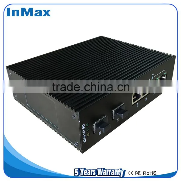 6 Ports Gigabit Switch, Super Stability Gigabit Unmanaged PoE Industrial Network Switches P506A photo-4