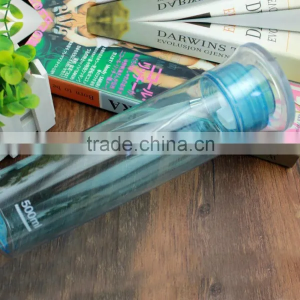 Hot Sale Clean Blue Travel Portable Plastic Dinking Sport Water Bottle Space Cup Joyshaker photo-3